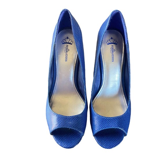 Fergalicious Blue Size 10 Heels - Picture 4 of 13